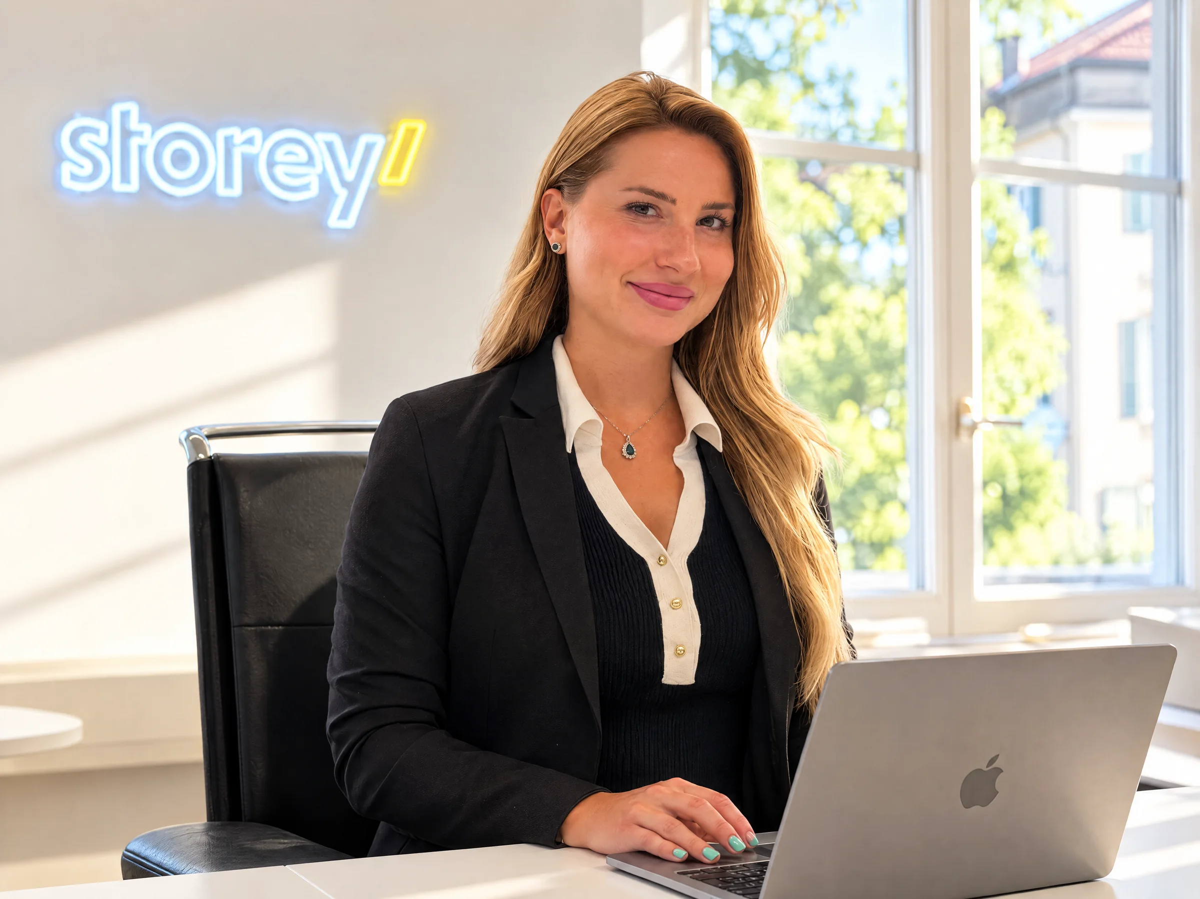 Martina Wirz im Storey-Büro